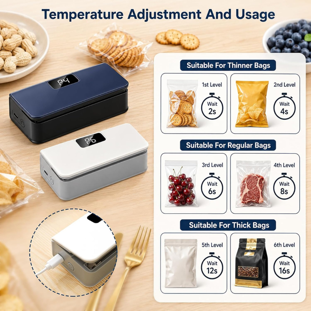 Portable Digital Heat Sealer & Cutter