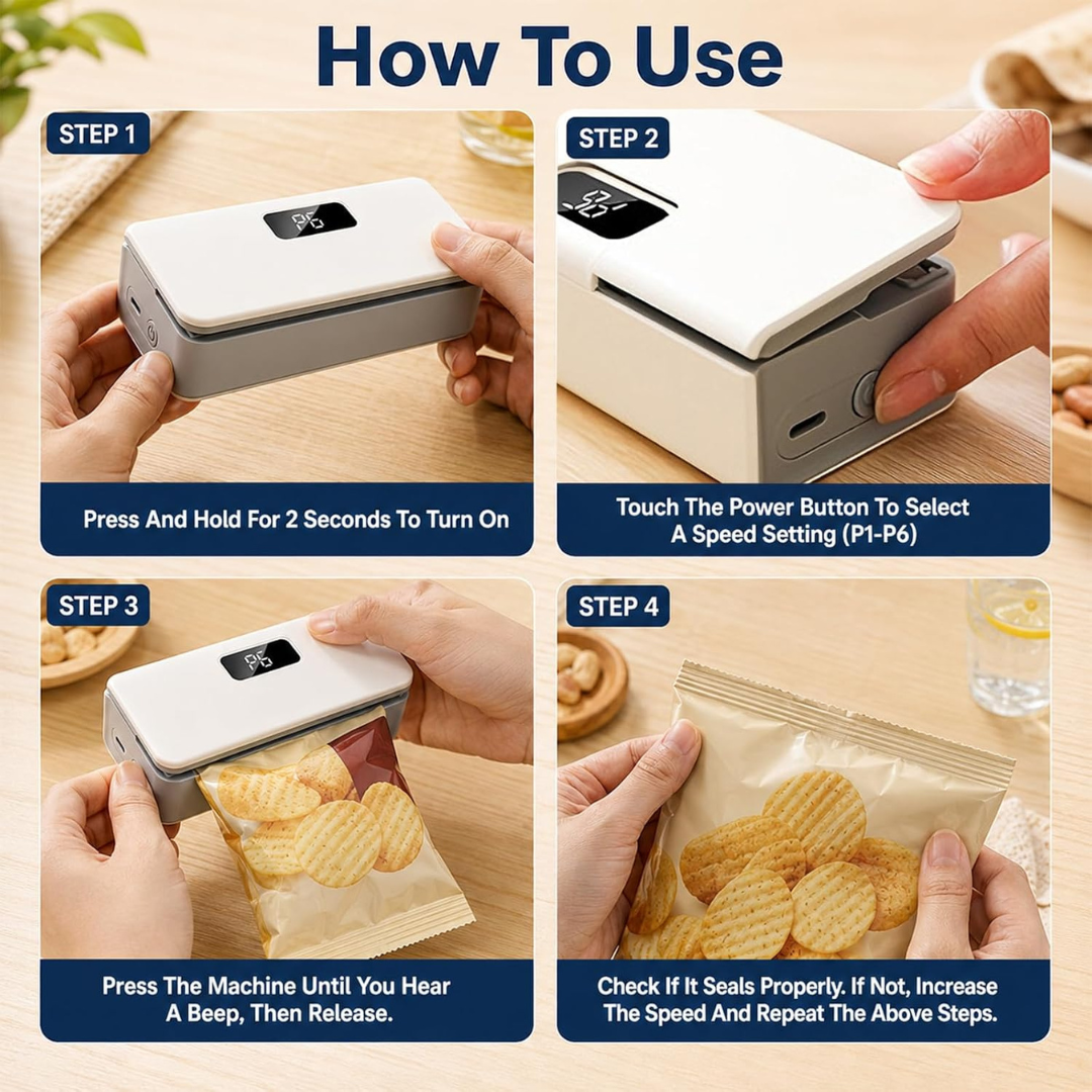 Portable Digital Heat Sealer & Cutter